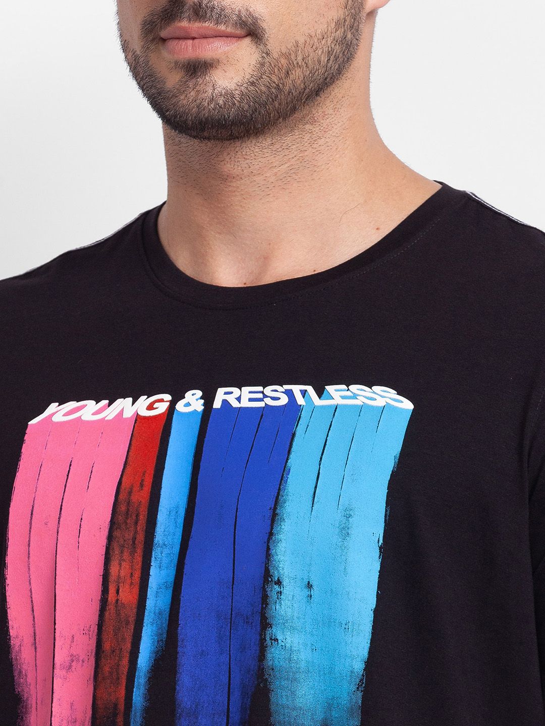 SPYKAR Graphic Printed Slim Fit Casual T-shirt