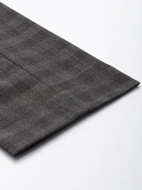 Park Avenue Men Checked Super Slim Fit Trousers