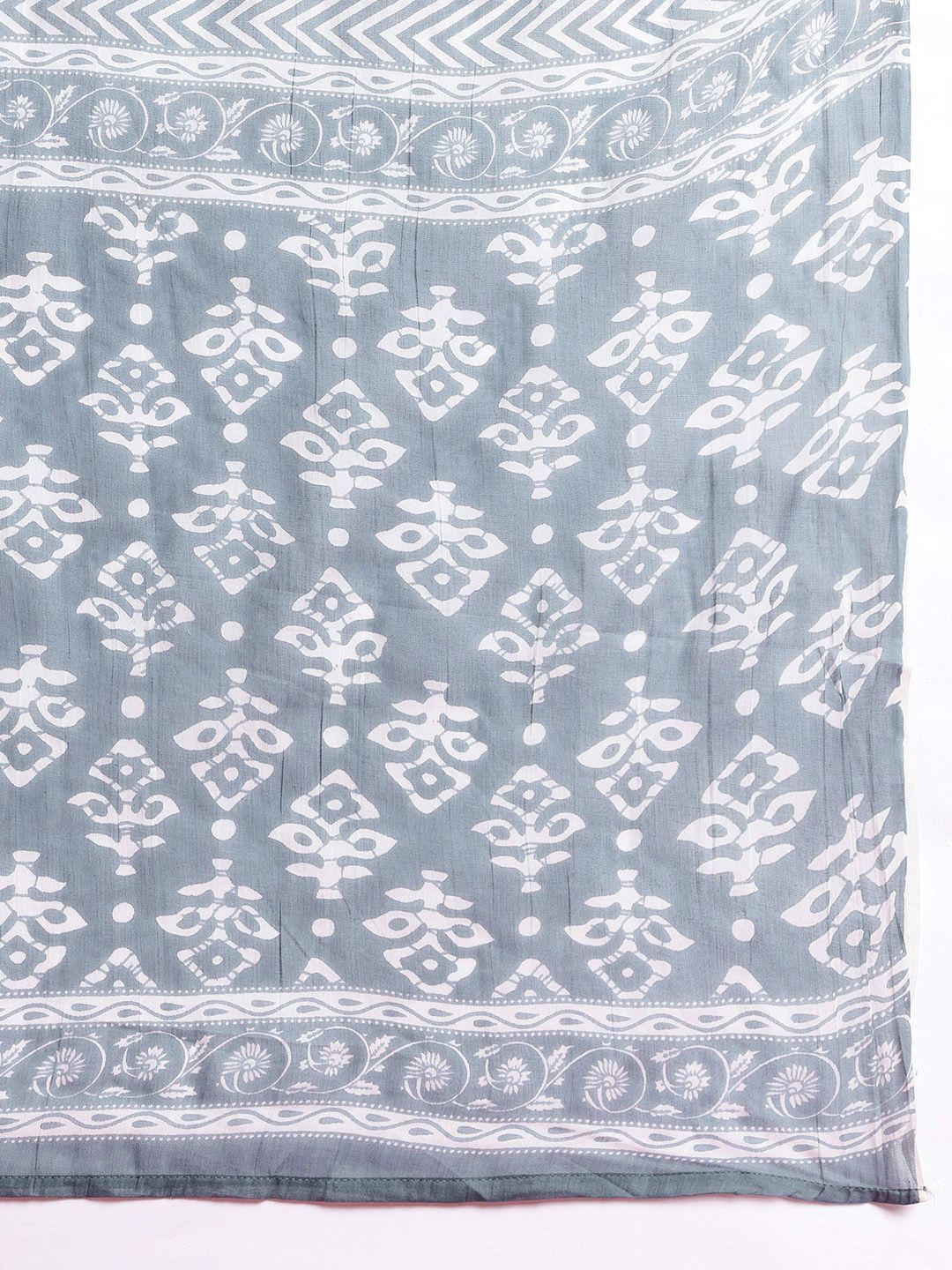 Anouk Ethnic Motifs Printed Regular Kurta with Trousers & With Dupatta