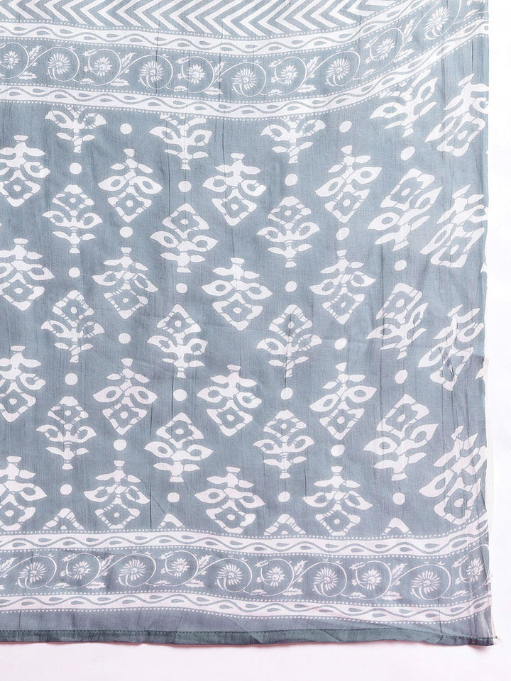 Anouk Ethnic Motifs Printed Regular Kurta with Trousers & With Dupatta