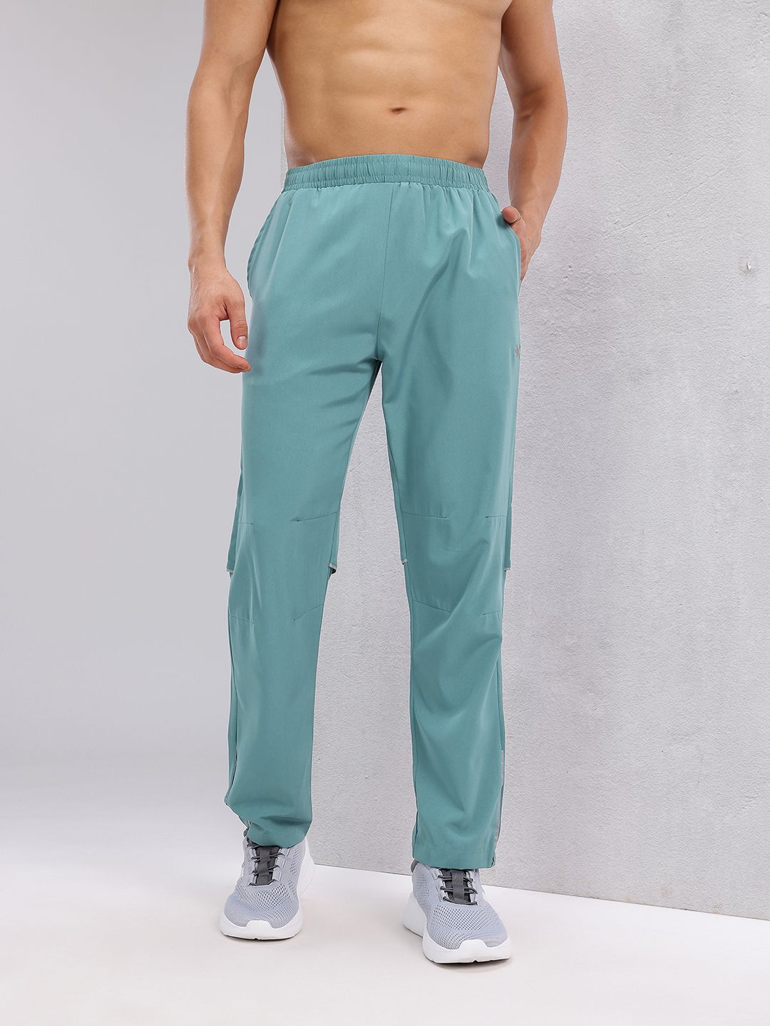 HRX by Hrithik Roshan Men Mid-Rise Rapid-Dry Running Track Pants