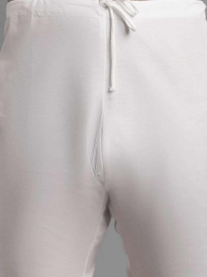 SOJANYA Men Ethnic Motifs Embroidered Pure Cotton Kurta With Pyjamas & Nehru Jacket