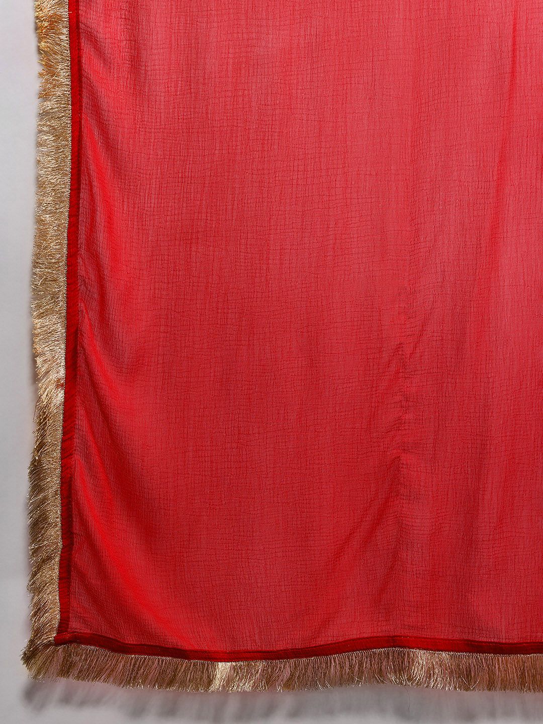 Indo Era Zari Chanderi Silk Kurta With Trousers & Dupatta