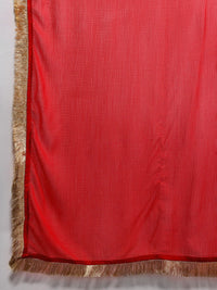 Indo Era Zari Chanderi Silk Kurta With Trousers & Dupatta