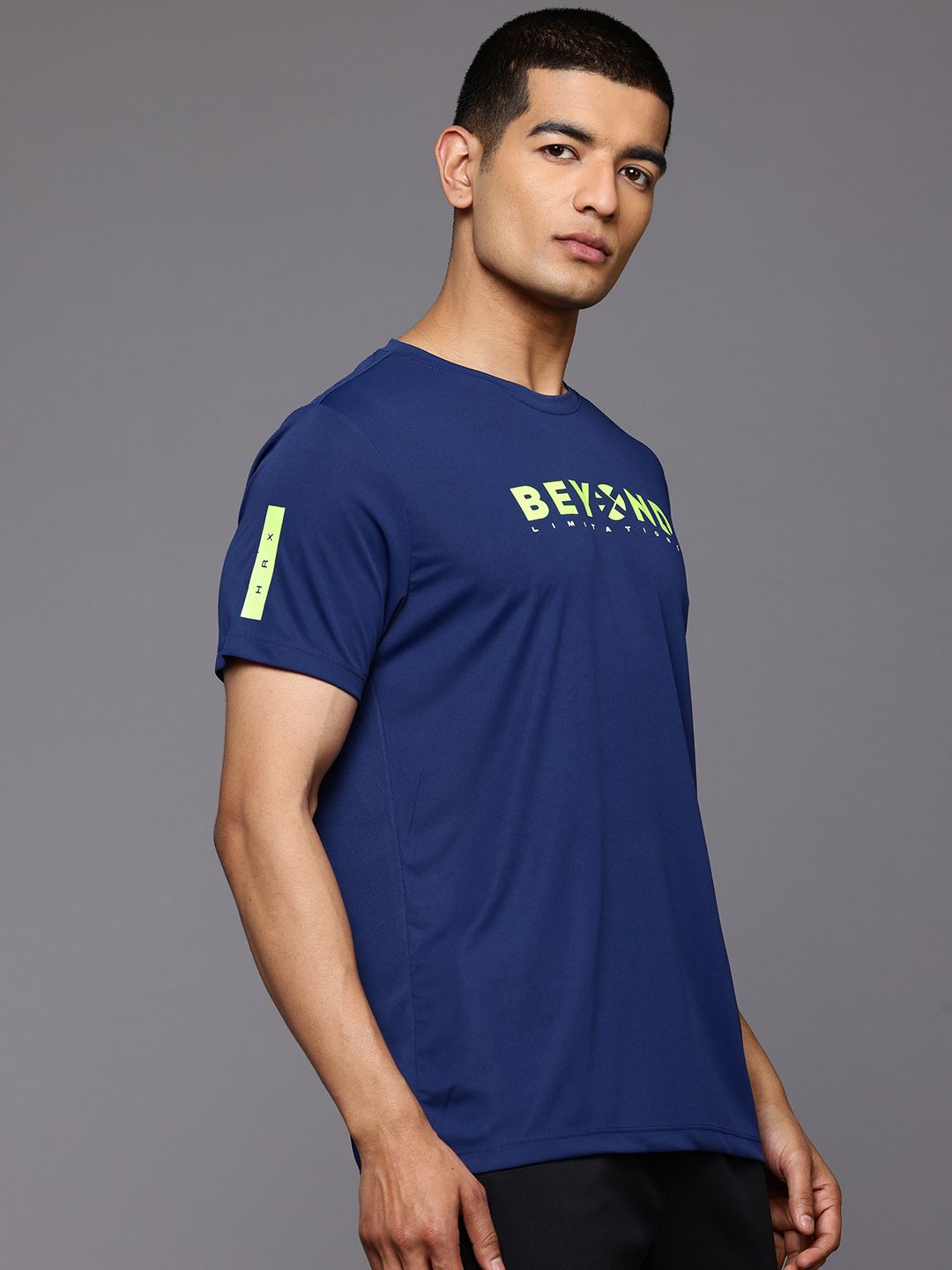HRX by Hrithik Roshan Printed Rapid-Dry Training T-shirt
