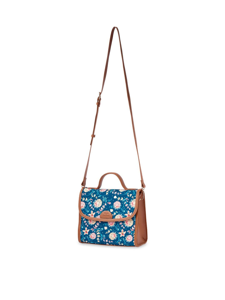 TEAL BY CHUMBAK Floral Printed Sling Bag