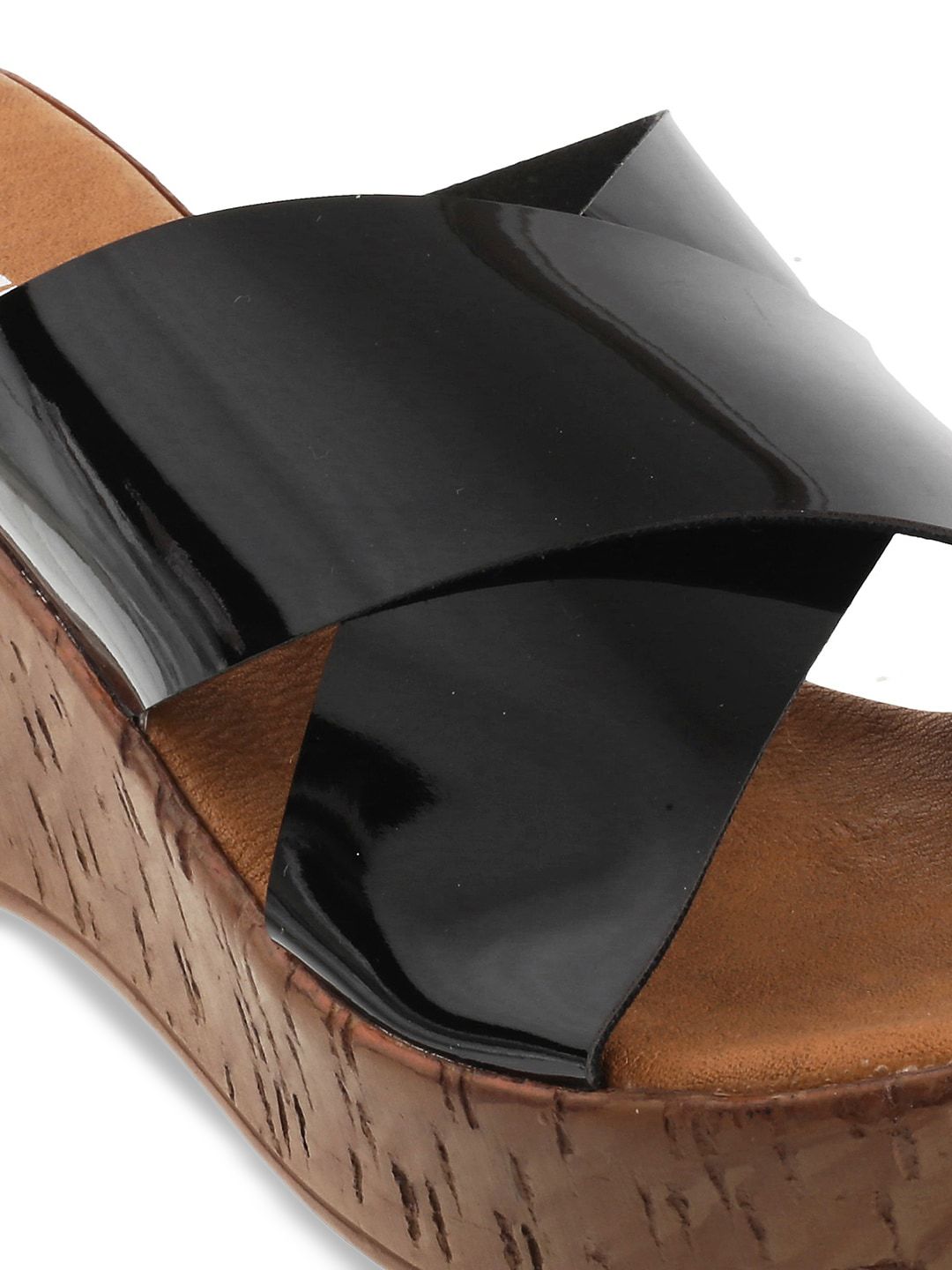 Mochi Women Black Solid Heels