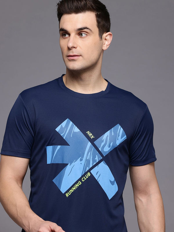 HRX oleh logo jenama Hrithik Roshan dicetak T-Shirt