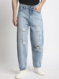 Bene Kleed Men Mid-Rise Highly Distressed Baggy Fit Jeans