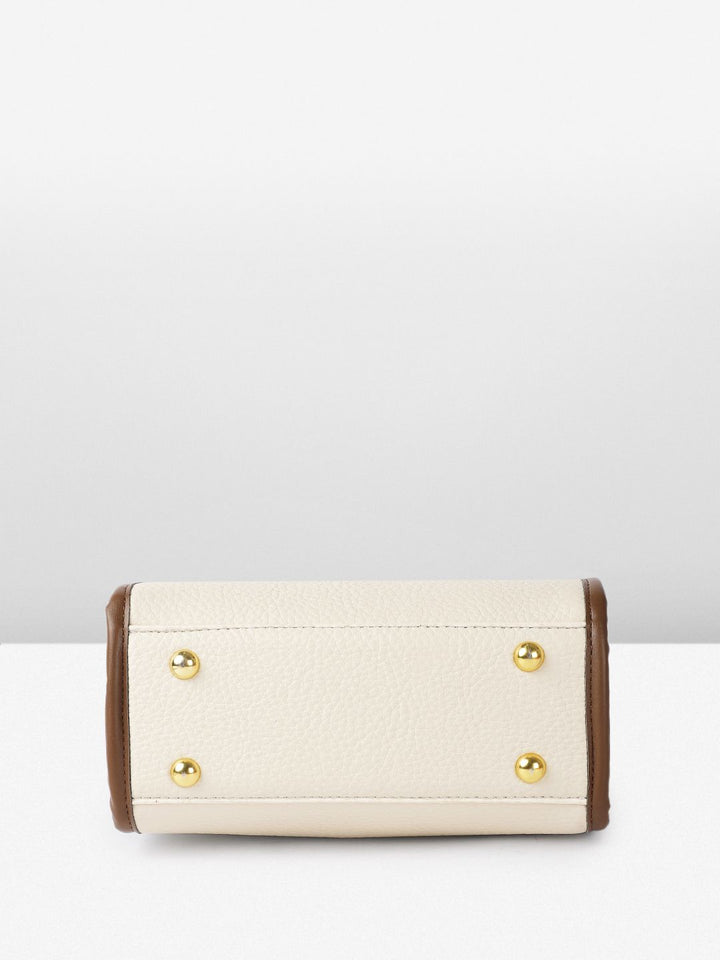 all about you Structured Handheld Bag With Floral  Charm