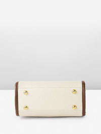 all about you Structured Handheld Bag With Floral  Charm