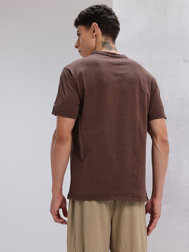 HRX by Hrithik Roshan Solid Drop-Shoulder Sleeves Pure Cotton Lifestyle T-shirt