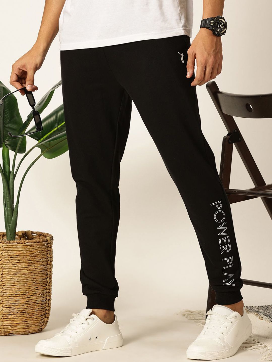 Thomas Scott Men Slim Fit Mid-Rise Joggers