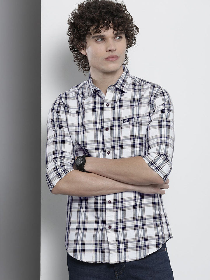 The Indian Garage Co Men Checked Casual Shirt