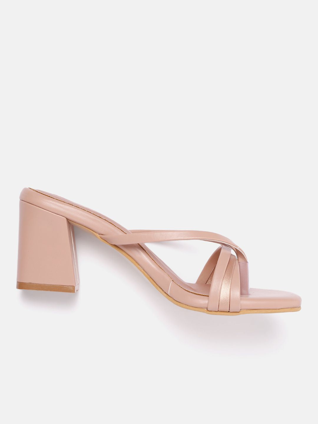 DressBerry Open Toe Block Heel