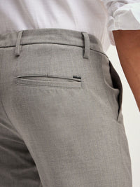 THE BEAR HOUSE Men Solid 4 Way Stretch Formal Trouser