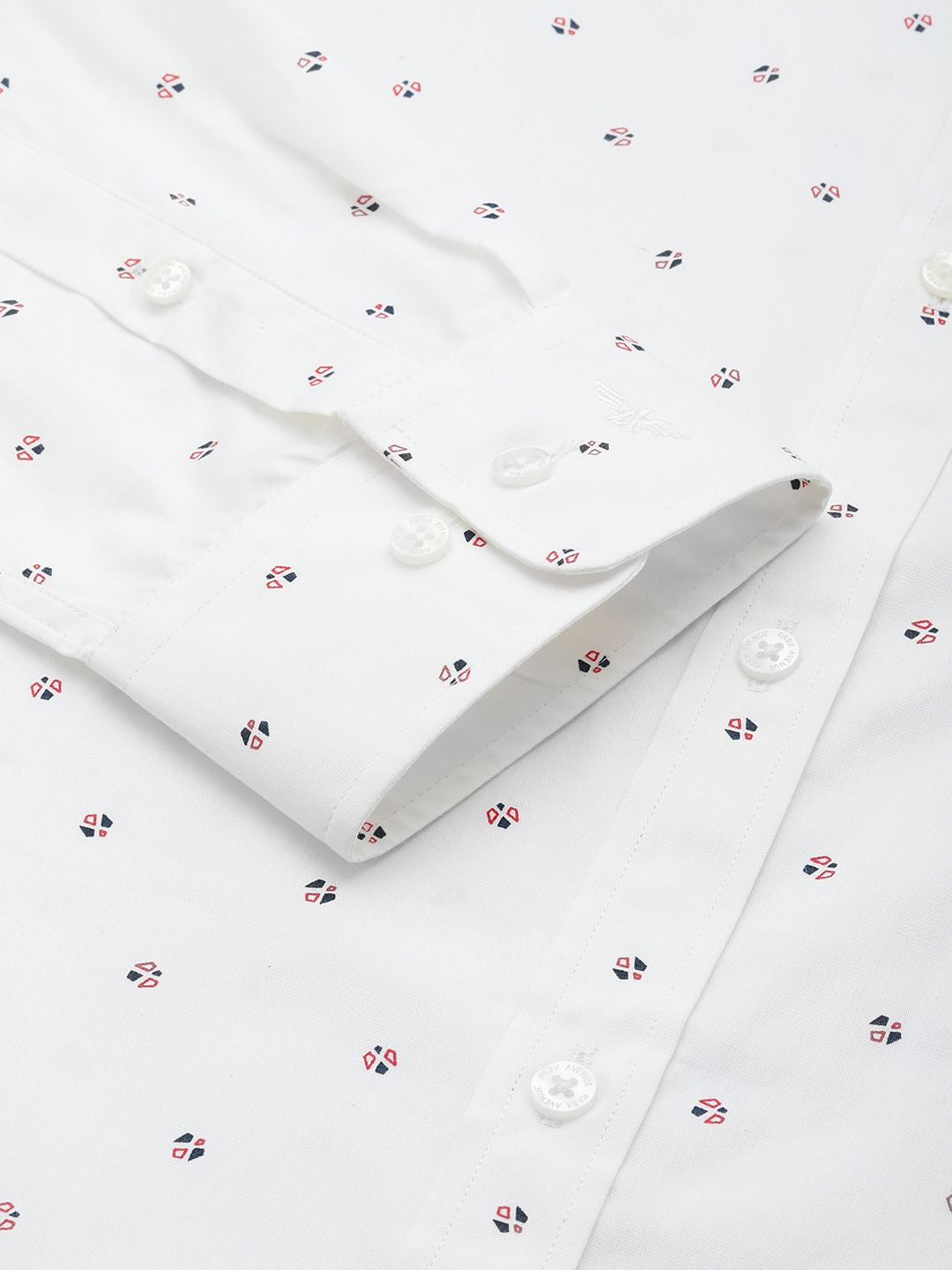 Park Avenue Pure Cotton Slim Fit Printed Formal Shirt