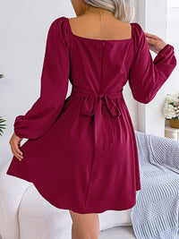 all about you Puff Sleeve Fit & Flare Dress