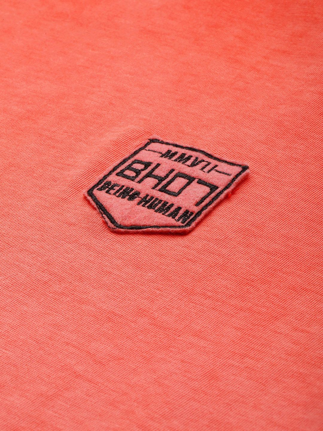 Being Human Pure Cotton Slim Fit T-shirt with Applique