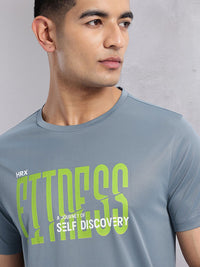 HRX by Hrithik Roshan Typography Printed Rapid-Dry Training T-shirt