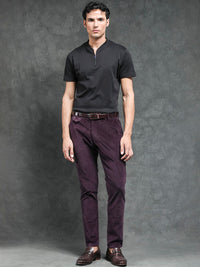 RARE RABBIT Men Cloy Mid-Rise Slim Fit Trouser