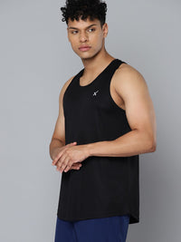 HRX by Hrithik Roshan Rapid-Dry Brand Logo Printed Back Sleeveless Training T-shirt