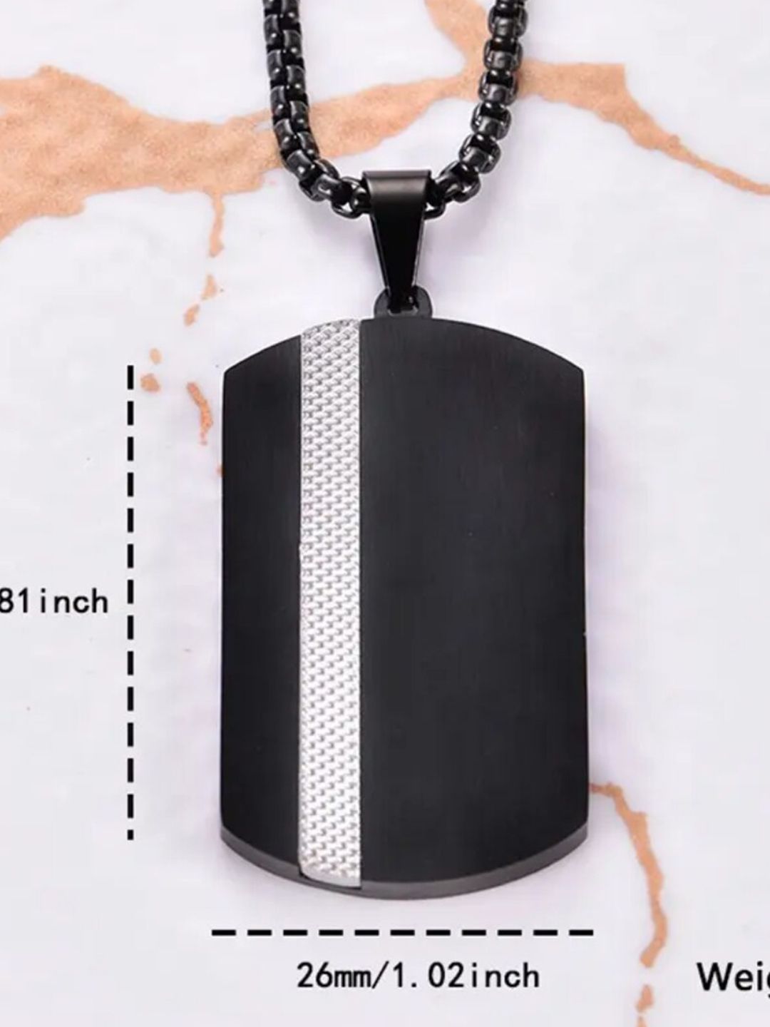 SALTY Merova Black Neck Chain for Men