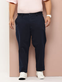 Thomas Scott Men Plus Size Straight Fit Easy Wash Chinos Trousers