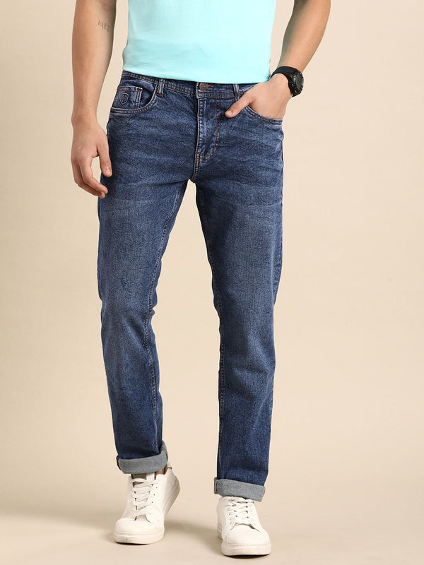 Being Human Men Slim Fit Mid Rise Heavy Fade Stretchable Jeans