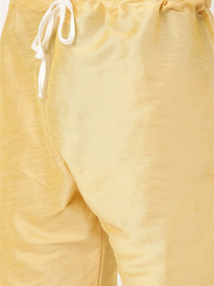 SOJANYA Mandarin Collar Regular Kurta With Churidar & Nehru Jacket