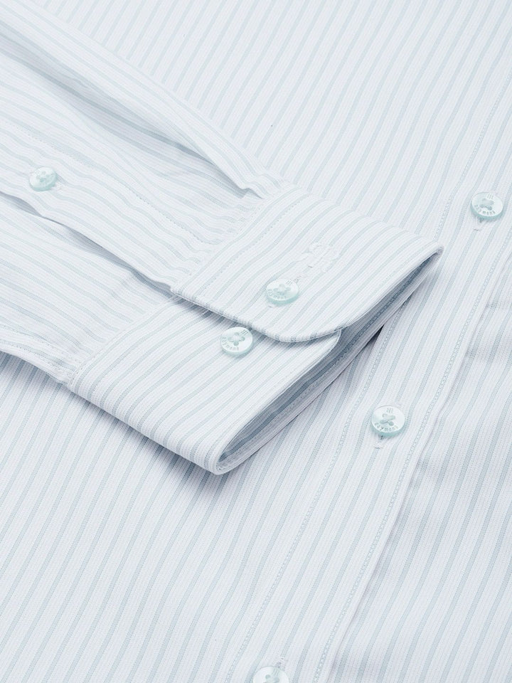 Raymond Slim Fit Striped Pure Cotton Formal Shirt