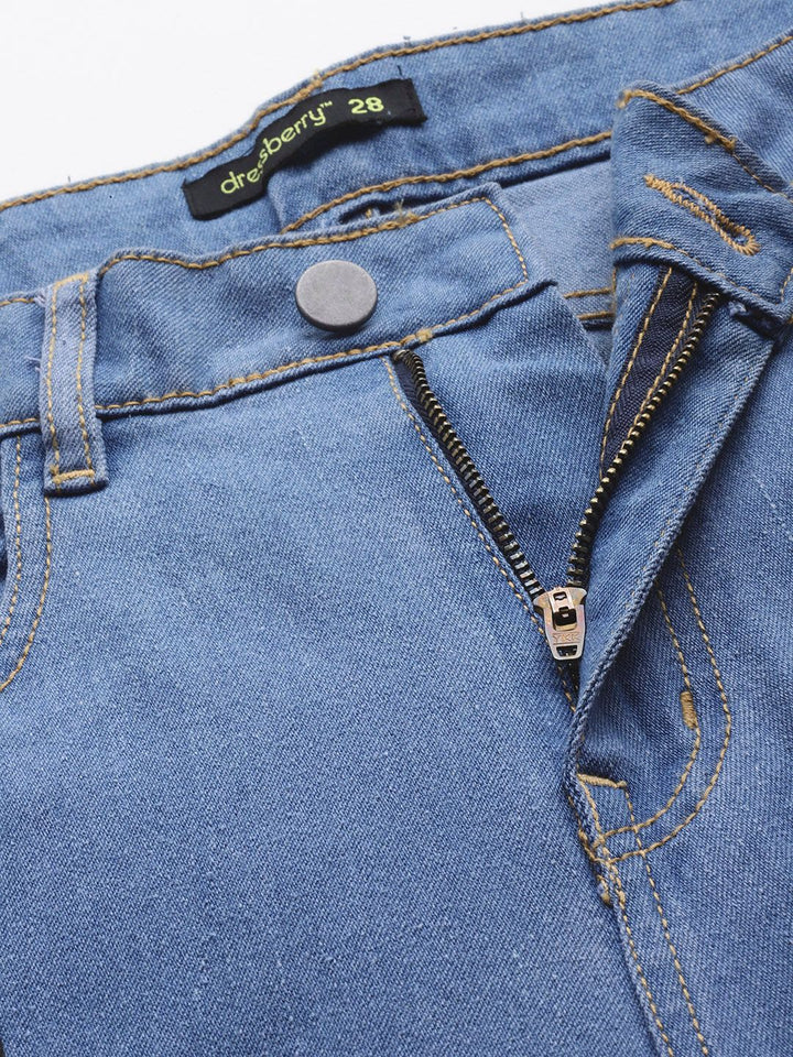 DressBerry Women Boyfriend Fit Embellished Stretchable Jeans