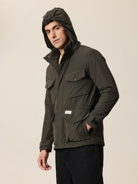 Mr Bowerbird Tailored Fit Hooded Padded Jacket