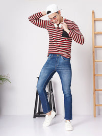 The Indian Garage Co Men Blue Slim Fit Mid-Rise Clean Look Jeans