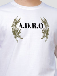 ADRO Lelaki Grafik Bercetak T-Shirt Bersaiz Besar Kapas Leher Bulat