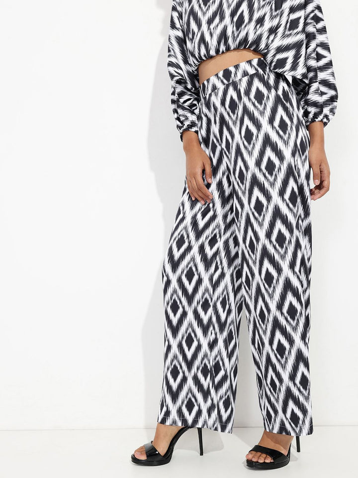 DressBerry Global Nomad Fusion Ikat Flared Trouser