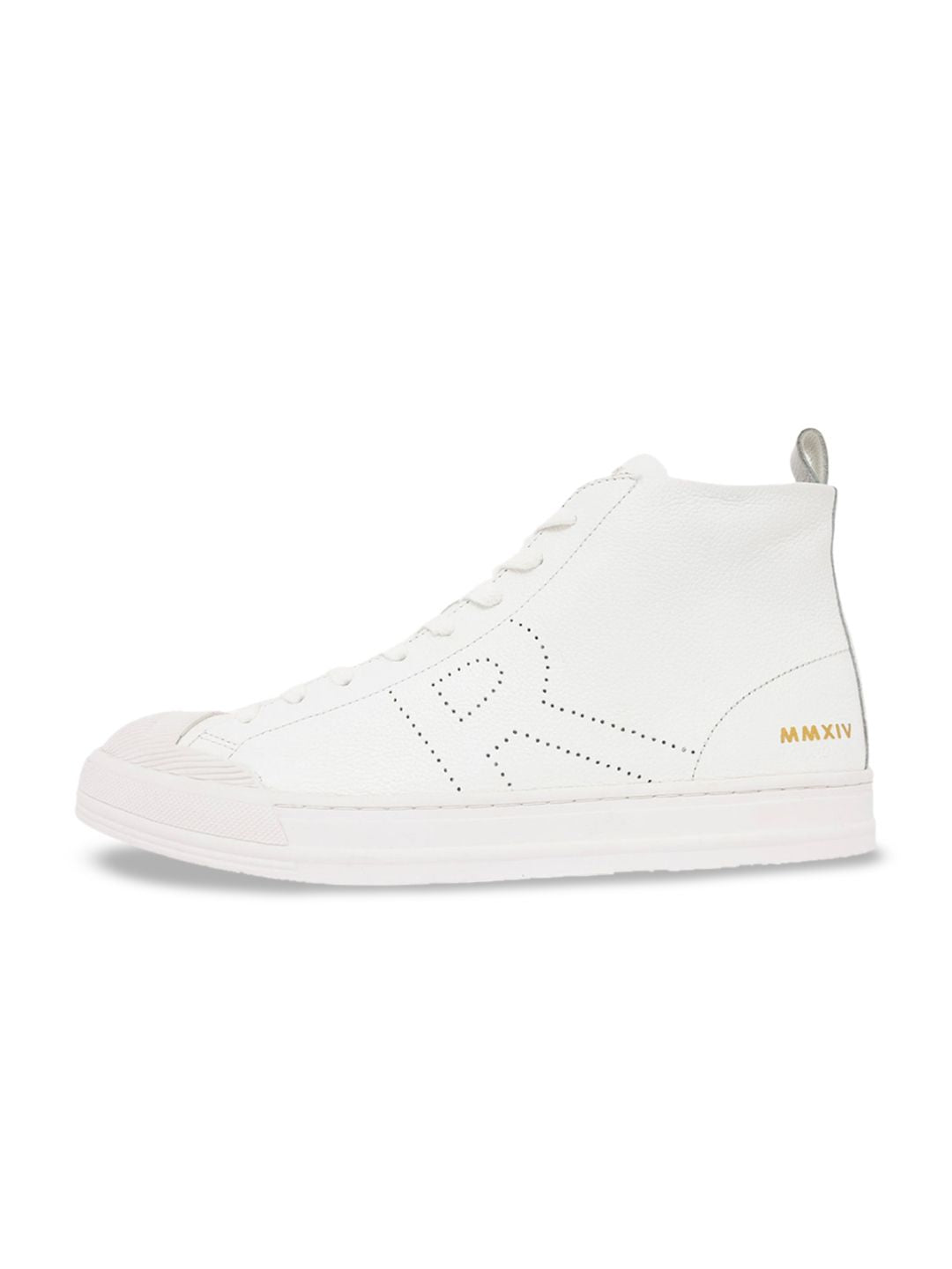 RARE RABBIT Men Sauron Hi Pro Leather High-Top Sneakers