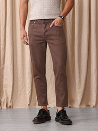 Mr Bowerbird Men Cropped Tapered Fit Stretchable Jeans