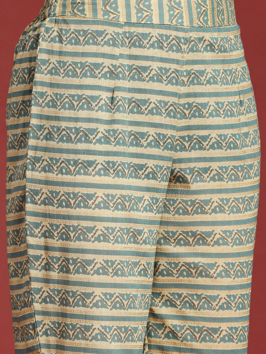 Anouk Ethnic Motifs Printed Cotton Kurta Set With Embellished Detail Dupatta