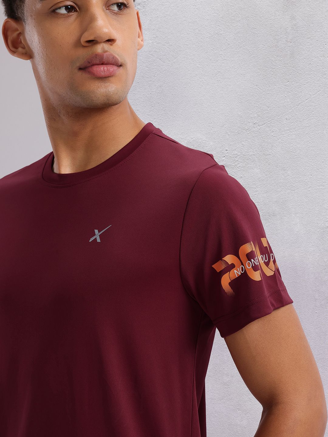 HRX by Hrithik Roshan Placement Print Training T-shirt