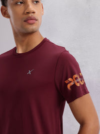 HRX by Hrithik Roshan Placement Print Training T-shirt