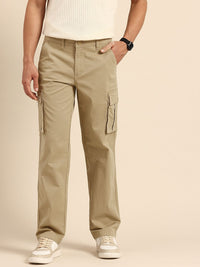 Being Human Men Slim Fit Cargos Trousers