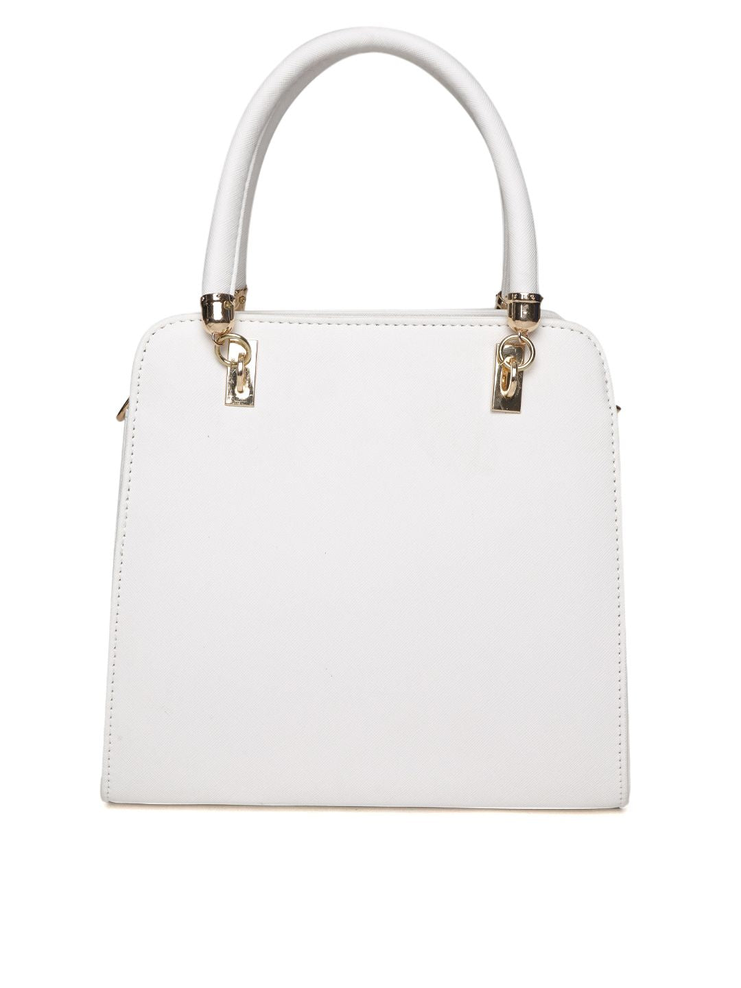 Lino Perros White Solid Handheld Bag