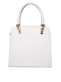 Lino Perros White Solid Handheld Bag