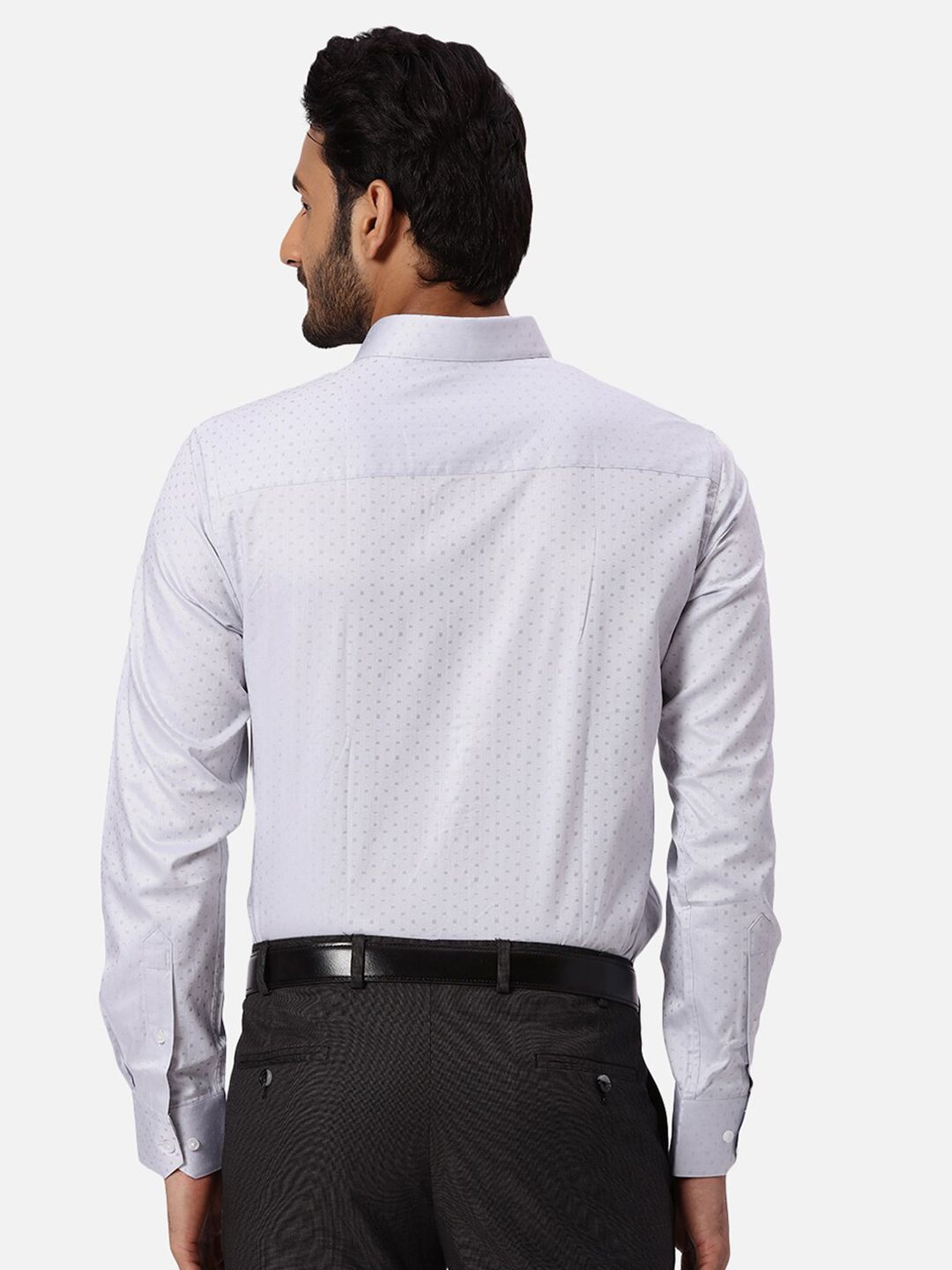 Park Avenue Textured Slim Fit Cotton Formal Shirt