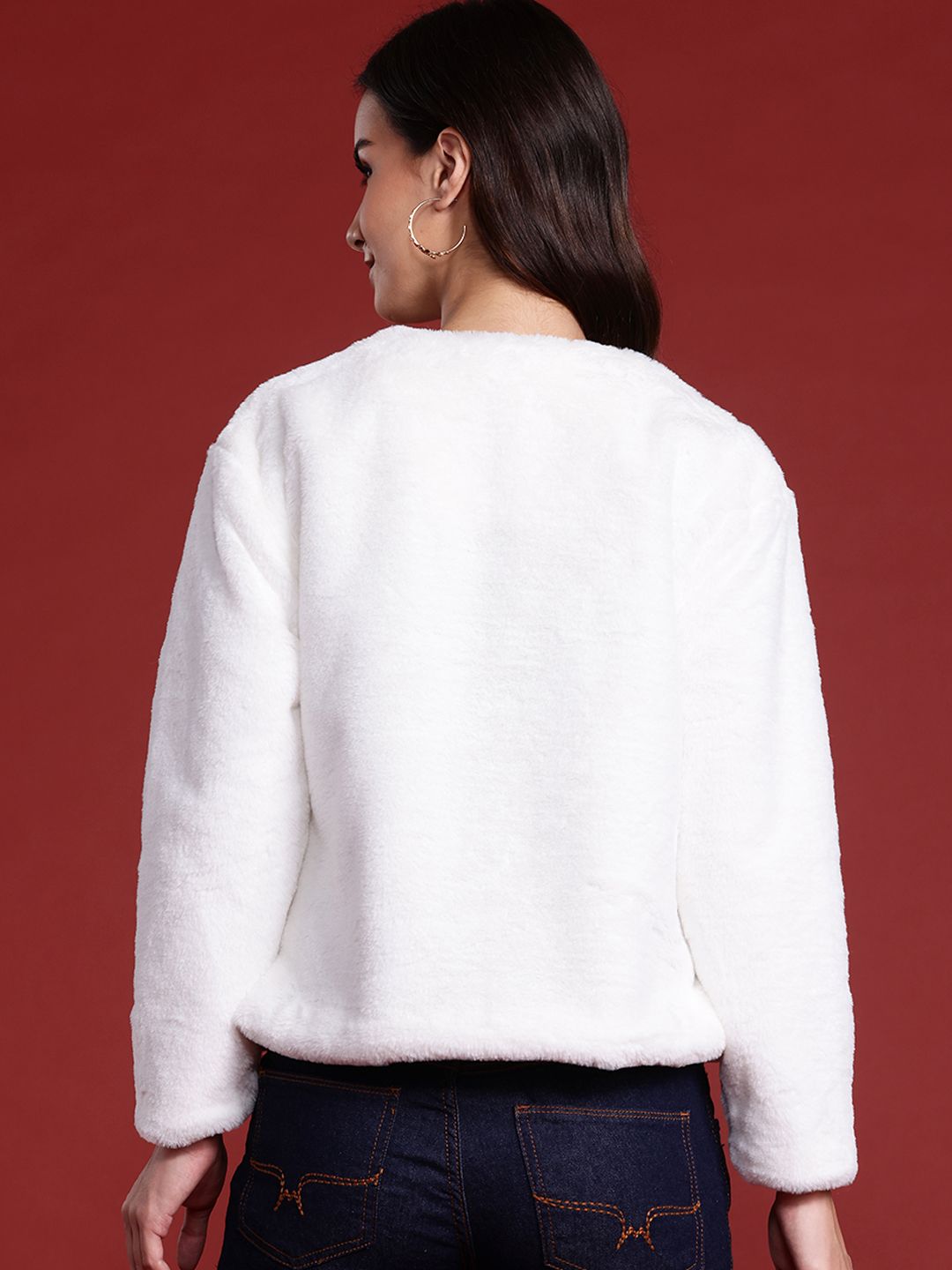all about you Faux Fur Open Front Jacket
