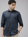 Park Avenue Pure Cotton Slim Fit Printed Casual Shirt