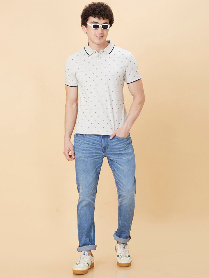 Being Human Conversational Printed Polo Collar Casual T-shirt