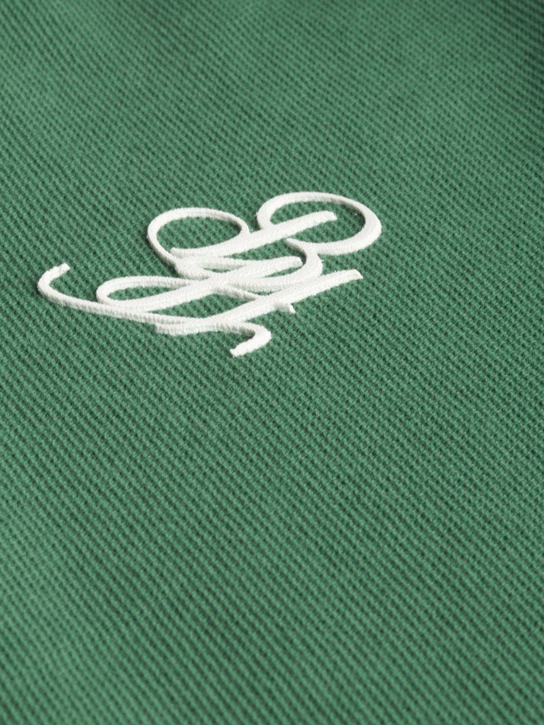 Being Human Clothing Men Green Solid Polo Collar Pure Cotton T-shirt