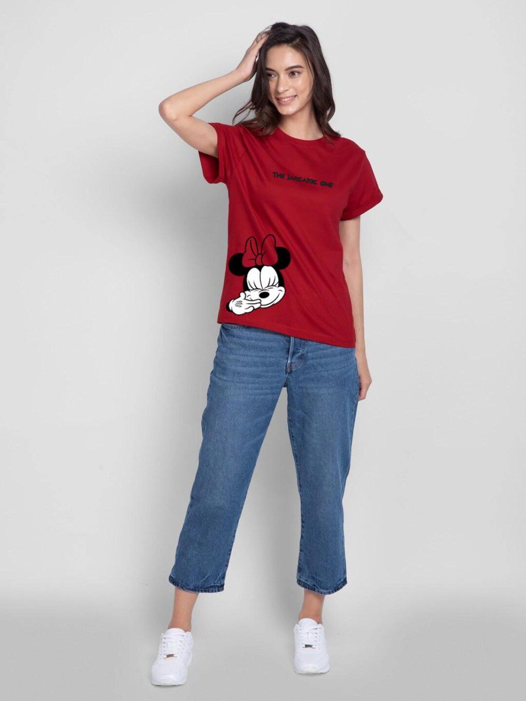 Bewakoof Women Sarcastic One Boyfriend Relaxed Fit T-shirt